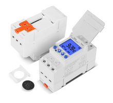 Реле часу Sinotimer TM928RAKL, на DIN-рейку, LCD, програмований, змінна батарея, 16А, 85-265V, 87х65х35 мм
