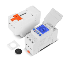 Реле часу Sinotimer TM929AK, на DIN-рейку, LCD, програмований, змінна батарея, 16А, 230V, 87х65х36 мм