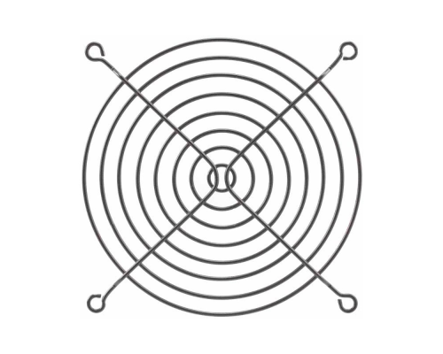 Грати (гриль) для вентиляторів 170mm, Silver
