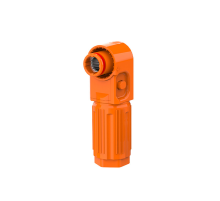 Силовий роз'єм для АКБ SRDB-250 (тато), кутовий, 250А, 1500V, IP67, Orange