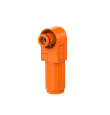 Силовий роз'єм для АКБ SRDB-70, (тато), кутовий, 70А, 1500V, IP67, Orange