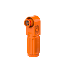 Силовий роз'єм для АКБ SRDB-350 (тато), кутовий, 350А, 1500V, IP67, Orange