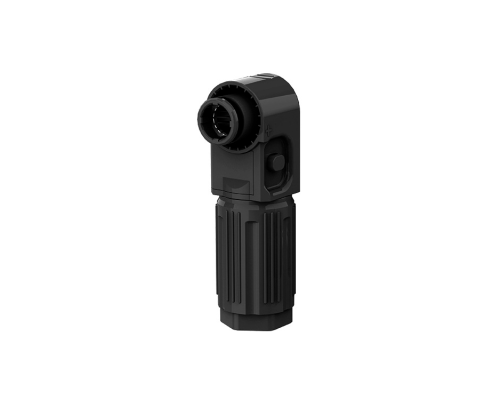 Силовий роз'єм для АКБ SRDB-250 (тато), кутовий, 250А, 1500V, IP67, Black