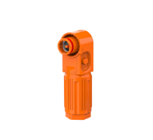 Силовий роз'єм для АКБ SRDB-300 (тато), кутовий, 300А, 1500V, IP67, Orange