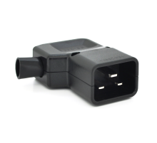 Триконтактний роз'єм IEC320 C20 тато (кутовий), 250V, 16A, під викруткове складання Q50/500