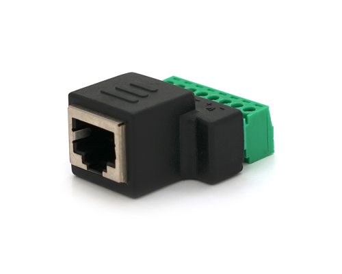 Роз'єм для підключення RJ-45(F) (8 контактів) з клемами під кабель Q100