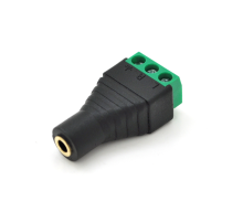 Гніздо для підключення miniJack 3.5 Stereo (3 контакти) із клемами під кабель Q100