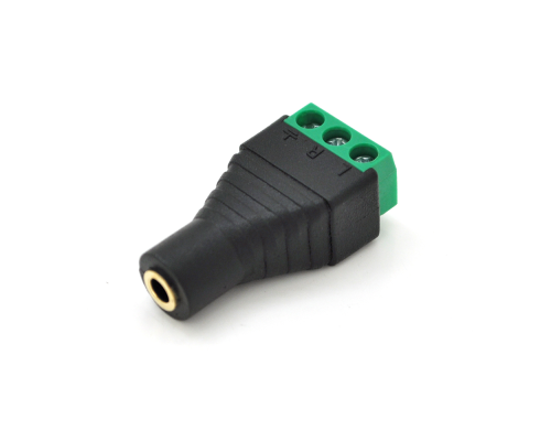 Гніздо для підключення miniJack 3.5 Stereo (3 контакти) із клемами під кабель Q100