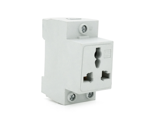 Модульна розетка Chenf Universal 3-pin на DIN-рейку, 250V/10-16A, Box Модульна розетка Chenf Universal 3-pin на DIN-рейку, 250V/10-16A, Box