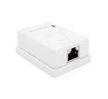 Розетка RITAR FTP 8P8C RJ45 1 порт Cat-5, накладна біла Q300