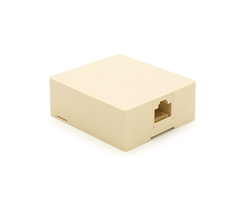 Розетка Ritar UTP 8P8C RJ45 1 порт Cat-3, бежева накладна на липучці Розетка Ritar UTP 8P8C RJ45 1 порт Cat-3, бежева накладна на липучці