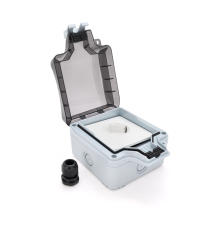 Водонепроникна настінна зовнішня розетка, 16A / 250V, IP66