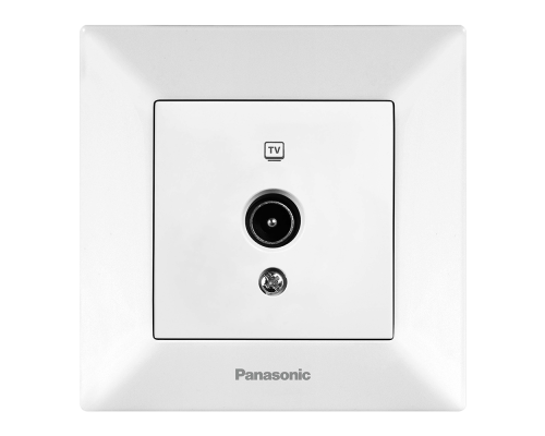 Розетка Panasonic Arkedia Slim ТV 0 втрат, біла Розетка Panasonic Arkedia Slim ТV 0 втрат, біла