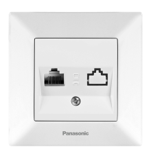 Розетка Panasonic Arkedia Slim комп'ютерна RJ45 CAT5e, біла