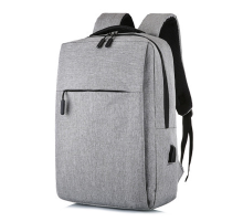 Рюкзак для ноутбука Merlion 14", вихід під USB-кабель, 32х11х41 см, Grey