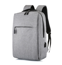 Рюкзак для ноутбука Merlion 14", вихід під USB-кабель, 32х11х41 см, Grey