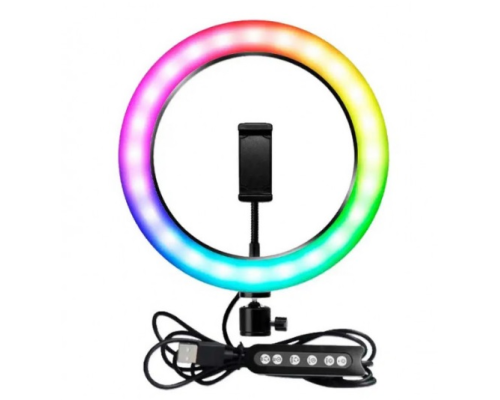 Селфі-лампа Led кільце 26см MJ26 RGB