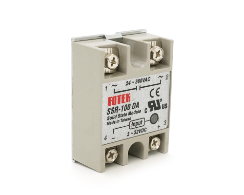 Твердотільні реле Fotek SSR-100DA 100А 24-380В AC Твердотільні реле Fotek SSR-100DA 100А 24-380В AC