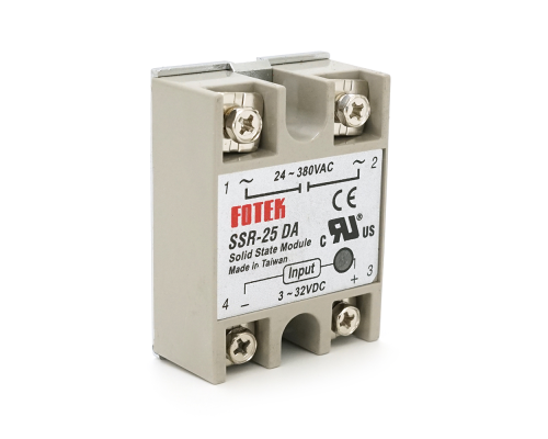 Твердотільні реле Fotek SSR-25DA 25А 24-380В AC