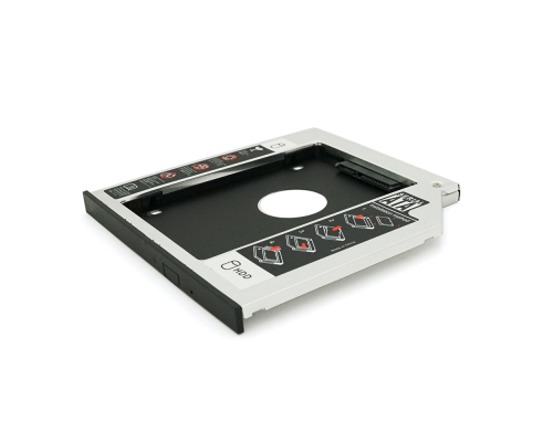 Адаптер підключення HDD 2.5'' 9.5 mm у відсік привода ноутбука SATA/mSATA (HDC-25), корпус aluminum, Blister, Q100 Адаптер підключення HDD 2.5'' 9.5 mm у відсік привода ноутбука SATA/mSATA (HDC-25), корпус aluminum, Blister, Q100