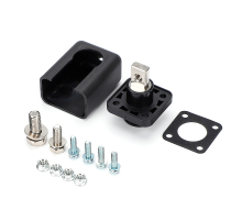 Корпусна прохідна клема 150A-A, М8-M6, 150A, 600V, ≤0,6 мОм, мідь, IP54, Black