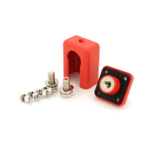 Корпусна прохідна клема 150A-C, М8-М8, 150A, 600V, ≤0,6 мОм, мідь, IP54, Red