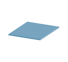 Силіконова термопрокладка HY-100-1, 100x100x0.3mm, Blue, > 4,0W / m-K, -40 ° ≈240 °, питома вага -2g / cm3, OEM