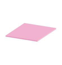 Силіконова термопрокладка HY-100-3, 100x100x1mm, Pink,> 6,0W / m-K, -40 ° ≈240 °, питома вага -2g / cm3, OEM Q100