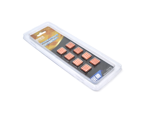 Охолоджуючий радіатор PCcooler B16, 4.4g, мідь, 14х12х5,5мм, 8 штук у блістері Охолоджуючий радіатор PCcooler B16, 4.4g, мідь, 14х12х5,5мм, 8 штук у блістері