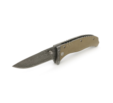 Ніж складний Browning-F107 Damascus, ручка дамаська сталь, довжина 178 мм, 160 гр, Box