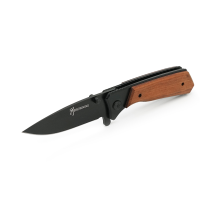 Ніж складаний Browning-331 Black Titanium, сталь + дерево, довжина 202 мм, 200 гр, Black