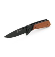 Ніж складаний Browning-331 Black Titanium, сталь + дерево, довжина 202 мм, 200 гр, Black