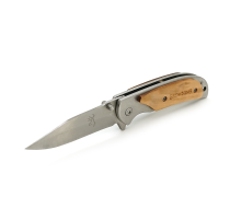 Ніж складний Browning-338S, ручка дерево, довжина 160 мм, 108 гр, Steel color