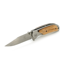 Ніж складний Browning-338S, ручка дерево, довжина 160 мм, 108 гр, Steel color