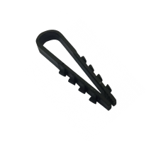 Затискач ялинка 10 mm для кругл. каб (100 шт) НЕЙЛОН, чорні