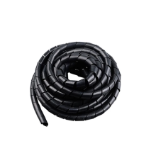 Спіральний кабельний організатор, діаметр 6mm, довжина 15m, Black