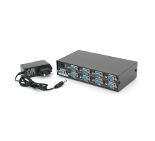 Активний спліттер VGA сигналу KV-FJ2508S 150MHz 8 Port, DC5V / 2A Активний спліттер VGA сигналу KV-FJ2508S 150MHz 8 Port, DC5V / 2A