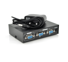 Активний спліттер VGA сигналу KV-FJ2502S 200MHz 2 Port, DC5V/1A