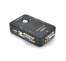 2-портовий KVM свіч, VEGGIEG K201, перемикач USB, Grey, Blister-Box