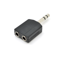 Сплітер Jack 6.3 (папа)/2 Jack 6.3 (мама) Stereo,Black