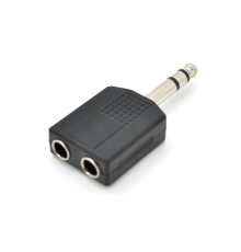 Сплітер Jack 6.3 (папа)/2 Jack 6.3 (мама) Stereo,Black