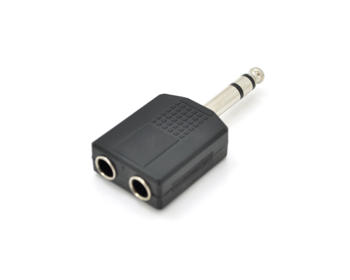 Сплітер Jack 6.3 (папа)/2 Jack 6.3 (мама) Stereo,Black Сплітер Jack 6.3 (папа)/2 Jack 6.3 (мама) Stereo,Black