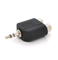 Спліттер Jack 3.5 (тато)/2*RCA (мама), Техпакет, Q100