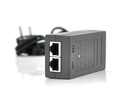 POE інжектор 12V 1A (12Вт) з портами Ethernet 10/100 Мбіт / с + кабель живлення