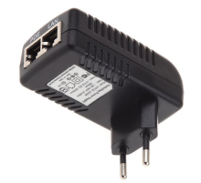 POE інжектор 12V 2A (24Вт) із портами Ethernet 10/100Мбіт/с