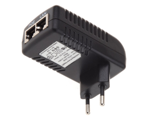 POE інжектор 12V 2A (24Вт) із портами Ethernet 10/100Мбіт/с