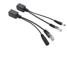 POE інжектор пасивний (пара) 802.3at (30Вт) з портами Ethernet 10/100Mbps, black, OEM Q50