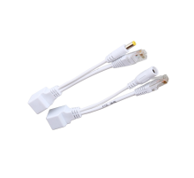 POE інжектор пасивний (пара) 802.3at (30Вт) з портами Ethernet 10/100Mbps, white, OEM Q50