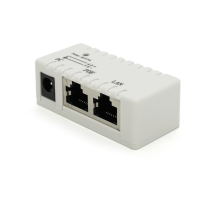 POE інжектор IEEE 802.3af PoE з портом Ethernet 10/100 Мбіт/с, White