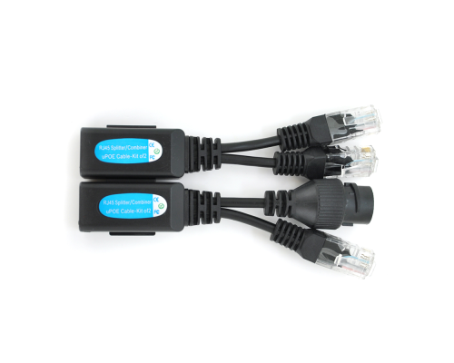 Splitter/Combiner RJ-45 POE Розгалужувач сигналу 2 пристрою по одному кабелю з підтримкою POE (Пара)